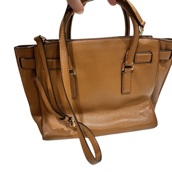 MICHAEL Michael Kors Brown Leather Hamilton Travel Tote - Picture 4 of 6